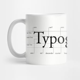 Anatomy of typography Mug